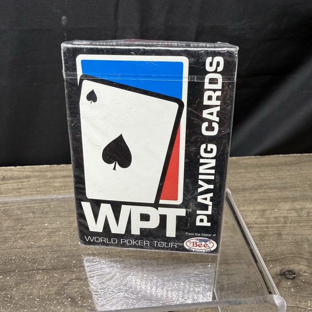 NEW - World Poker Tour WPT BEE Playing Cards - USA Made Sealed Black Box
